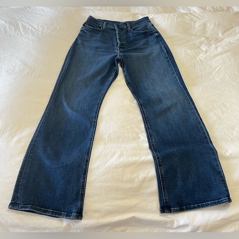 MOTHER | SZ 26 x 28 | The Tripper Ankle High Rise Jean | Medium Wash | Altered
